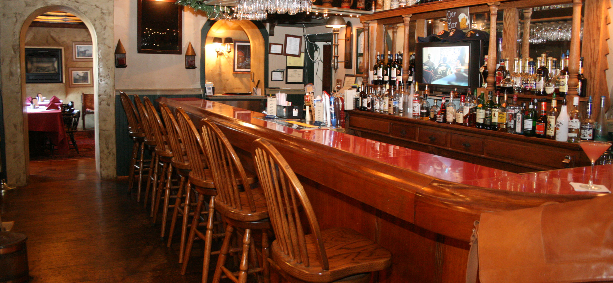The bar at the Springtown Inn